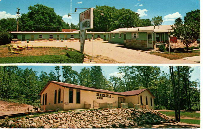 Sand Castle Restaurant - Old Postcard